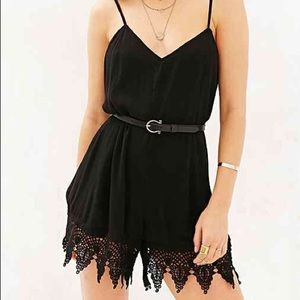 Urban Outfitters Black tank romper